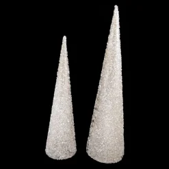 CONE TREE 24″/30″ CHAMP GLITTER 2PC