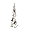 CONE TREE GEOMETRIC WIRE 31.5″ W/ MIRROR & CHAMPAGNE GLITTER