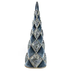 CONE WITH INTRICATE EMBROIDERY REGAL BLUE 38″