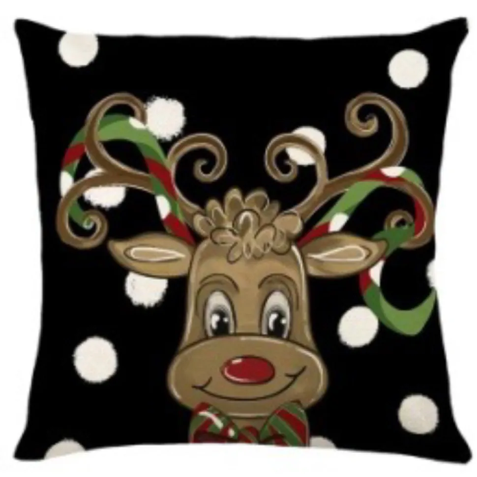 CUSHION DECORATIVE 16″x16″ – REINDEER