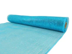 DECOR MESH 21″ X 10 YDS BLUE (ICE) FULL SPARKLE