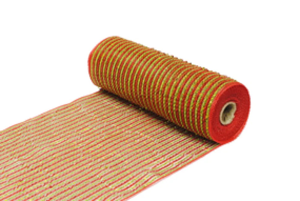 DECOR MESH 10.5″ X 10 YDS RES/ CHARTREUSE METALLIC