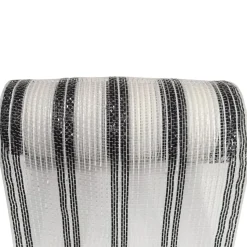 DECOR MESH 10” X 10 YDS WHITE BLACK