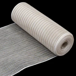 DECOR MESH 10.5″x10 YDS NAT WHITE/NATURAL LINEN LOOK
