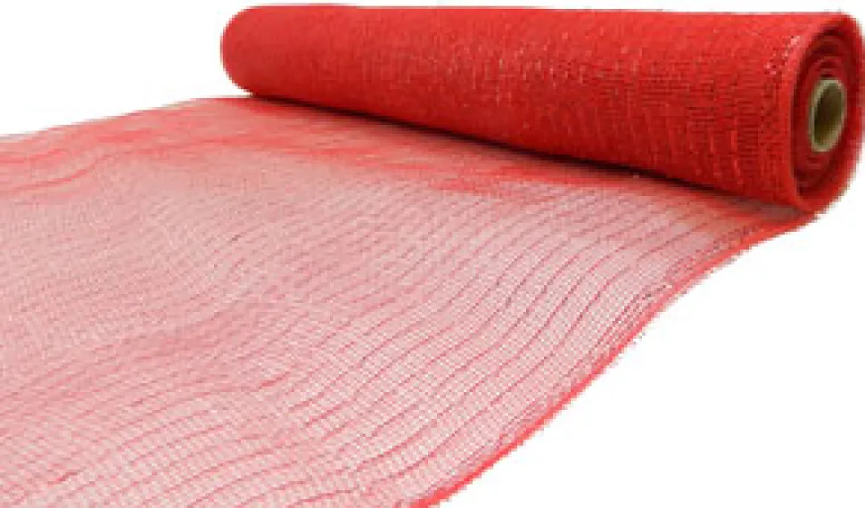 DECOR MESH 21″x10 YDS RED SPARKLE