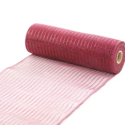 DECOR MESH 10.5″x10 YDS SP BURGUNDY SPARKLE