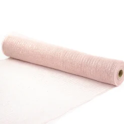 DECOR MESH 10.5″x10 YDS SP PINK/ROSE GOLD SPARKLE