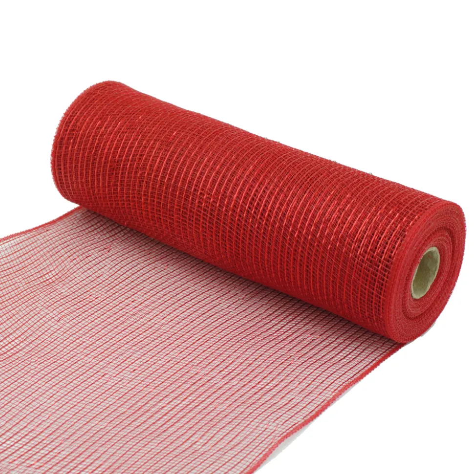 DECOR MESH 10.5″x10 YDS SP RED SPARKLE