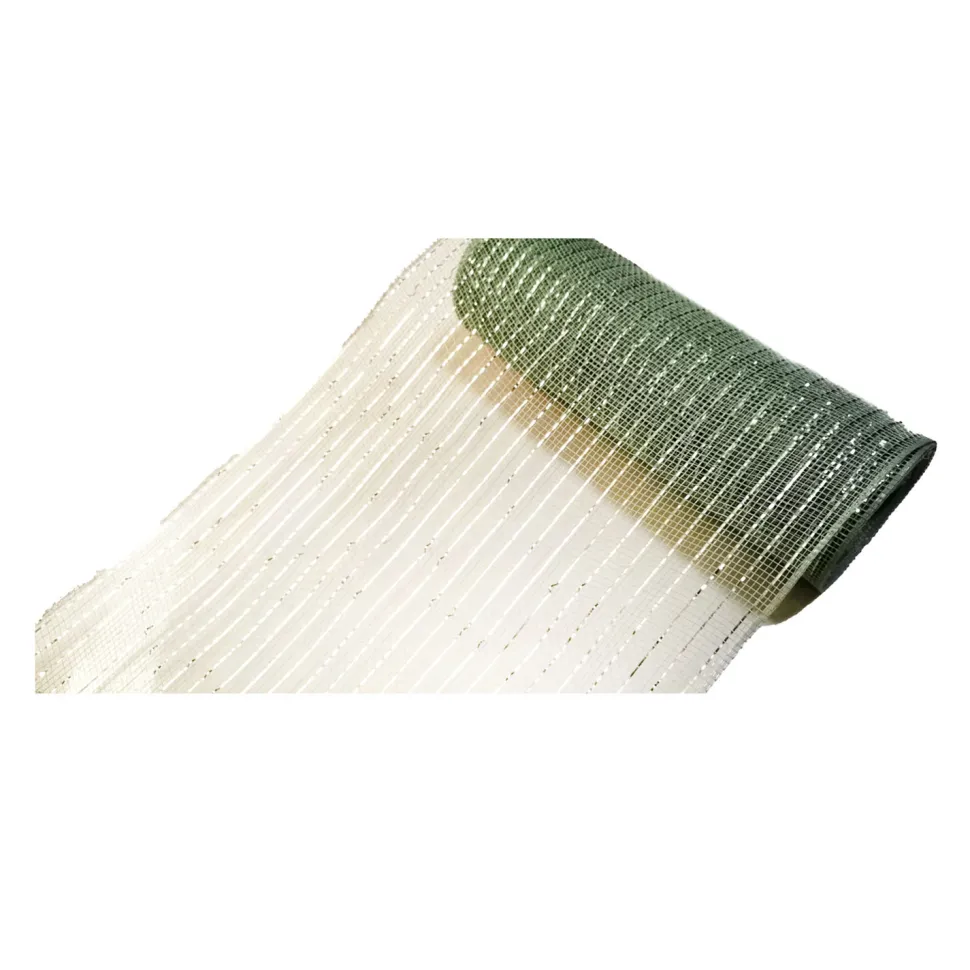 DECOR MESH 10.5″x10 YDS SP SAGE GREEN SPARKLE