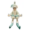 DOLL SITTING 17″ MINT/GOLD