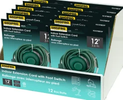 EXT CORD I/D 16/2 12′ FOOT SWITCH GREEN 12PCS