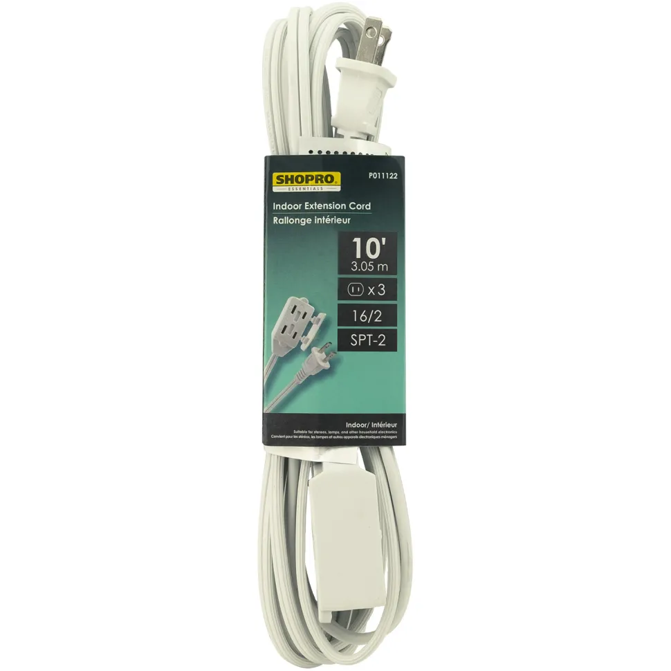 EXT. CORD I/D 10′ 3-OUTLET EXTENSION CORD