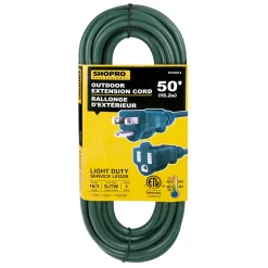 EXT. CORD O/D 16/3 1-OUTLET 50′ GREEN