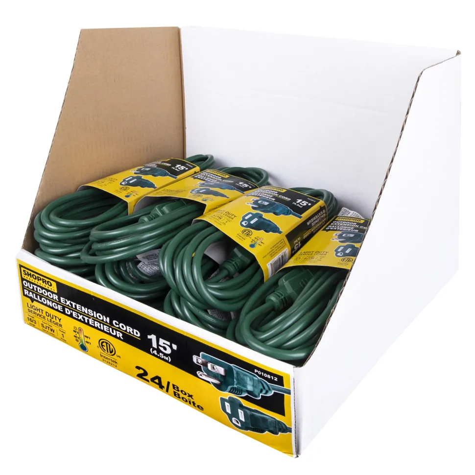 EXT. CORD O/D 16/3 1-OUTLET 5M GREEN