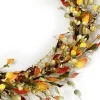 FALL GARLAND MIXED LEAF W/ MINI CLUSTER BERRIES71″ ORANGE/MULTI