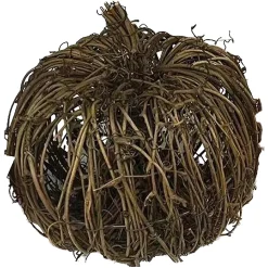 FALL RATTAN PUMPKIN 200MM NATURAL /BROWN