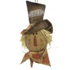 FALL SCARECROW HEAD HUSK BOY HANGING 17″ ORANGE/MULTI