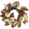 FALL WREATH 24″ HEMP PUMPKIN/PINECONE W/ MAGNOLIA LEAF NATURAL