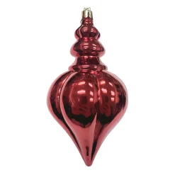FINIAL 150MM/6″ SHINY RED RIBBED