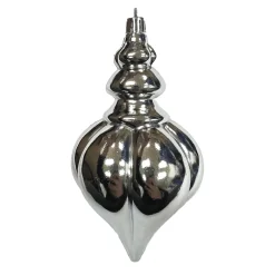 FINIAL 150MM/6″ SHINY SILVER RIBBED