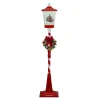 FLOOR LANTERN WITH MOVING SKYWHEEL & SNOWMAN SNOWING SCENE 72″ W/MUSIC