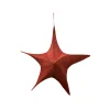 FOLDING SHIMMER STAR 16″ RED