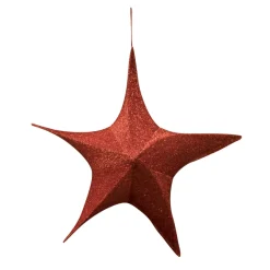 FOLDING SHIMMER STAR 43″ RED