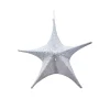 FOLDING SHIMMER STAR 25″ SILVER