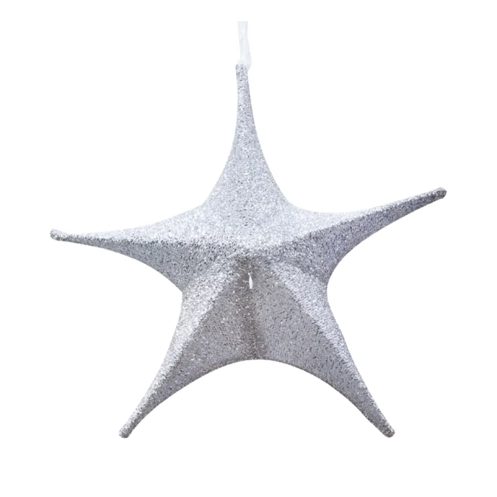 FOLDING SHIMMER STAR 43″ SILVER