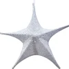 FOLDING SHIMMER STAR 59″ SILVER