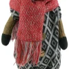 FOX PLUSH BROWN 19″ STANDING W/SWEATER & RED SCARF