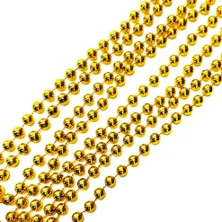 GARLAND BEAD 10MM 108″/9FT (2.7M) GOLD