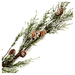 GARLAND CEDAR 51″ FROSTED/ ICED W/ PINE CONES
