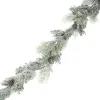 GARLAND CEDAR 72″ FROSTED W/ PINE CONES