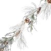 GARLAND FROSTED 64″ ICED / MIXED NEEDLE PINE W/ CONES