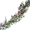 GARLAND GRN 72″ HOLLY LEAF, RED BERRY & MIXED GREENERY