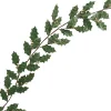 GARLAND LEAVES HOLLY 72″ SAGE GREEN W/GOLD BERRIES