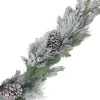 GARLAND PINE 59″ FLOCKED MIXED PINE W/ PINE CONES