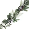 GARLAND PINE 72″ FLOCKED W/NEEDLE PINE & CONES