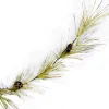 GARLAND PINE FLOCKED 72″ LONG NEEDLE PINE & PINE CONES