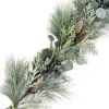 GARLAND PINE FROSTED 72″ MIXED PINE W/ EUCALYPTUS, BLACK BERRIES & PINE CONES