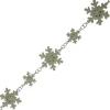 GARLAND SNOWFLAKE 67″/170CM W/ CHAMPAGNE GLTR