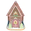 GINGERBREAD HOUSE W/ LED (YELLOW) 9.3″ CLAY DOUGH