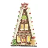 GINGERBREAD HOUSE W/ LED (YELLOW) 9.4″ CLAY DOUGH