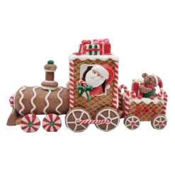 GINGERBREAD TRAIN W/ SANTA 6.7″ CLAY DOUGH