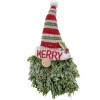 GNOME PINE BODY|FABRIC HAT RED/GREEN 6.5″x10″ FROSTED