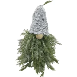 GNOME PINE BODY|FUR HAT GREEN/NATURAL 15.5″x19.5″ FROSTED