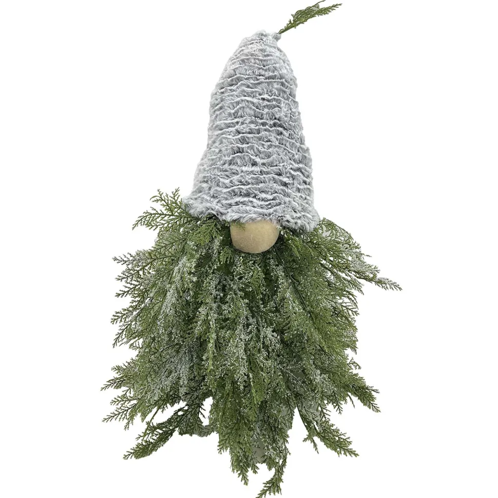 GNOME PINE BODY|FUR HAT GREEN/NATURAL 15.5″x19.5″ FROSTED