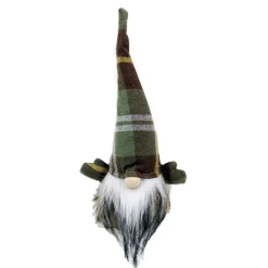 GNOME PLUSH 10″ GREEN/BROWN PLAID