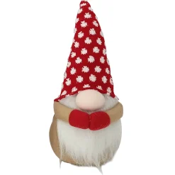 GNOME PLUSH 9” W/ RED POLKA DOT HAT & HANDS